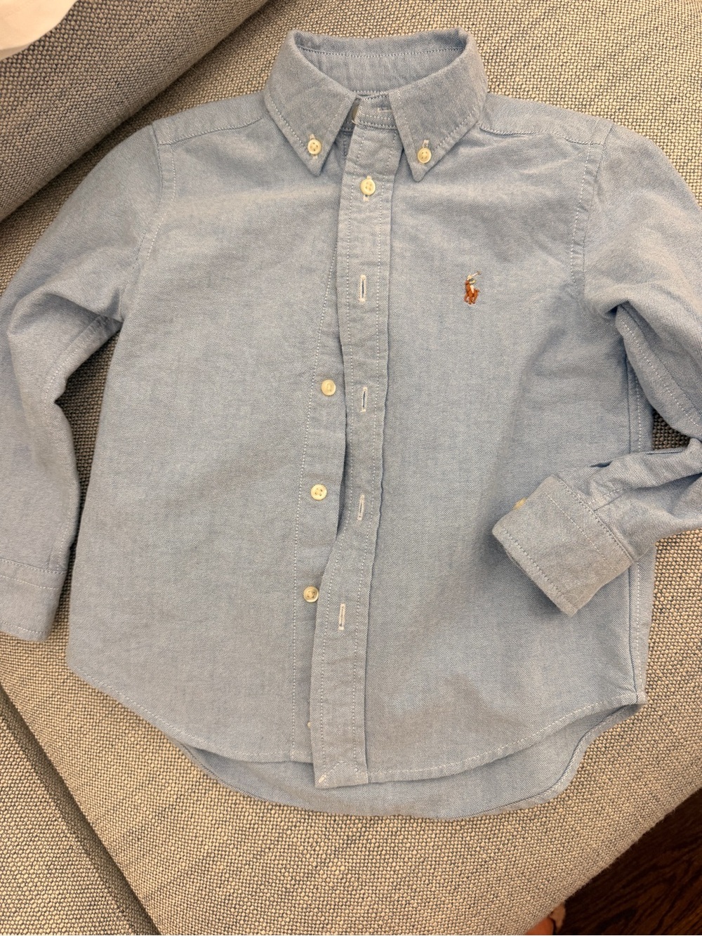 Ralph Lauren Kids Light Blue Oxford Button-Down Shirt